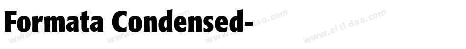 Formata Condensed字体转换